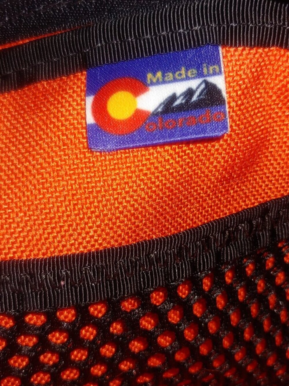 Neon Climbing Co Fanny Pack Hip Sack Small Orange Gray Green Adjustable 8x5" New - Picture 3 of 8